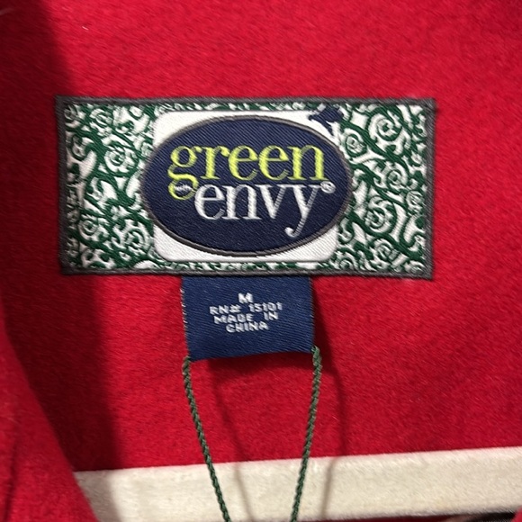 Green Envy red wool peacoat size L Medium - Picture 2 of 13